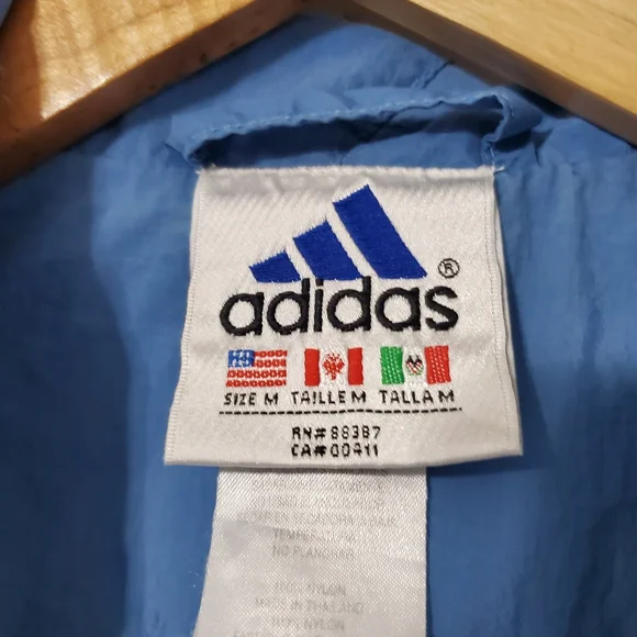 Vintage 1990s Adidas Half Zip Anorak Windbreaker Rare Jacket Mens Medium